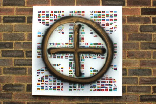 The Positive Charge of the Atomised by Tim Ruth - Mixed Media on Canvas - 80 x 80